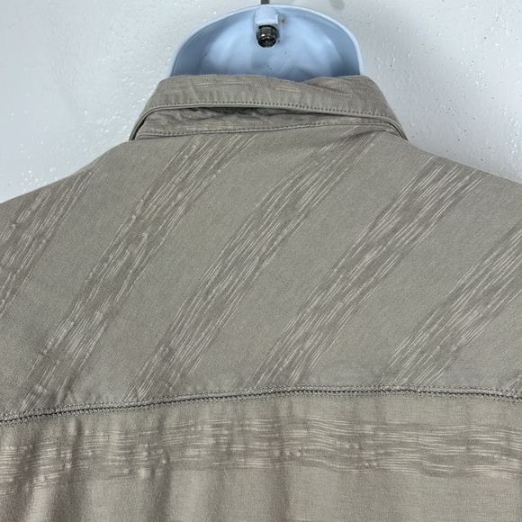 Columbia Polo Shirt Men Extra Large Tan Short Sleeve Collared Tee Textured Adult - Picture 11 of 14